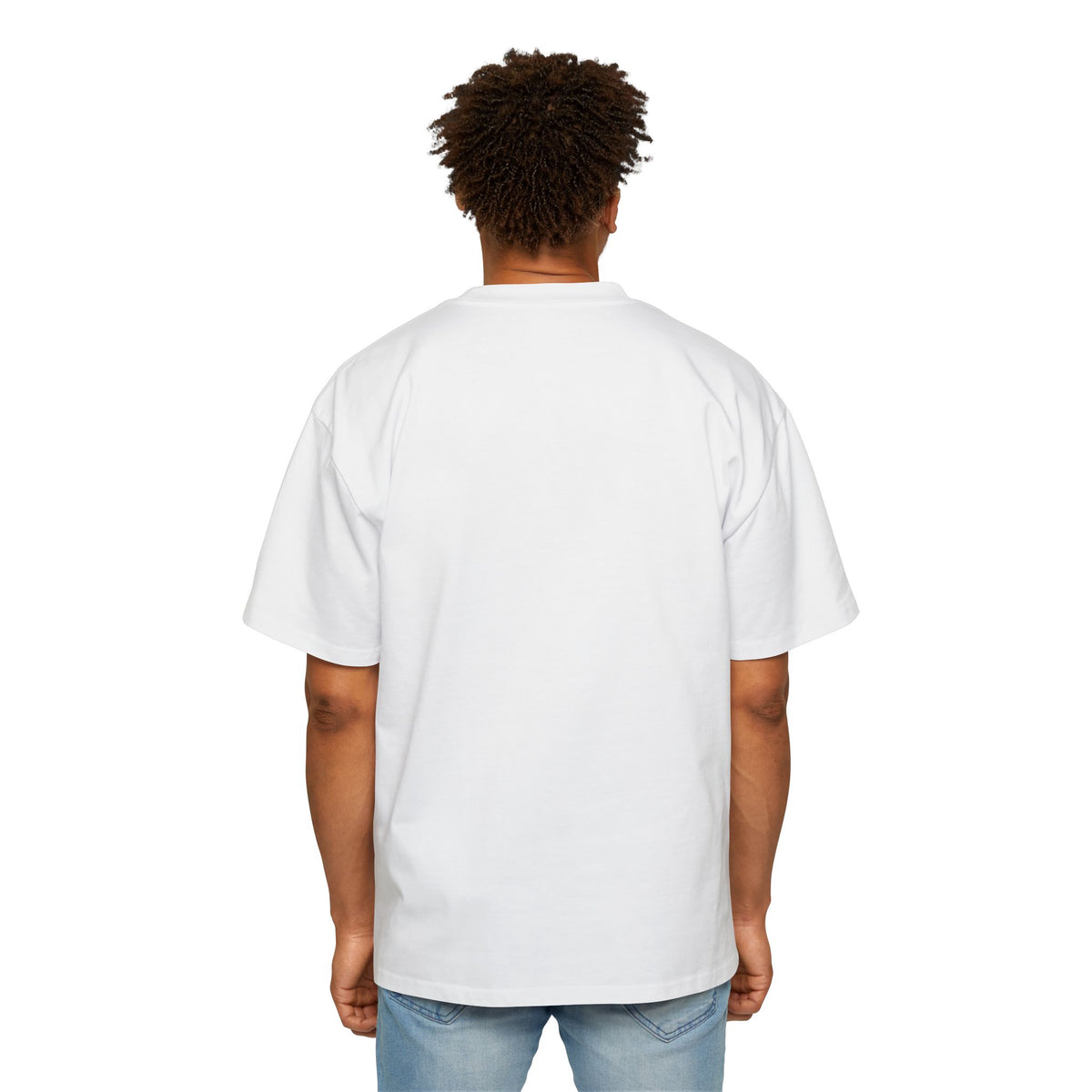 Men's Oversized Tee — Minimal 'PWRLA' Logo Streetwear T-Shirt