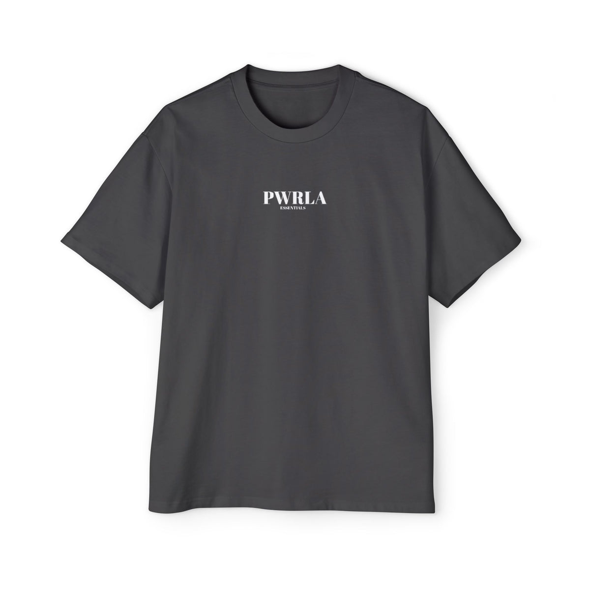 Men's Oversized Tee — Minimal 'PWRLA' Logo Streetwear T-Shirt